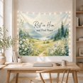 thumbnail image 3 of Mountain Upper Portion With Rest Appears Elegant Flowing, Mystical Fantasy for Space Lovers, Galaxy Room Decor, Mother's Day Gift, Tapestry Wall Hanging for Bedroom and Dorm, 3 of 5