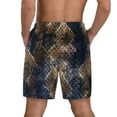thumbnail image 2 of Rocae Watercolor Snake Skin for Men's Swim Trunks Quick Dry With Two Side Pockets and One Lined Patch PocketMedium, 2 of 9