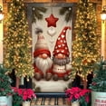 thumbnail image 4 of Eoozwa Christmas Door Cover Decorations 35x71 Inch Merry Christmas Door Covers for Front Door Xmas Banner Decorative Ball Photo Booth Props Backdrop for New Year Holiday House Party Sign Supplies, 4 of 5