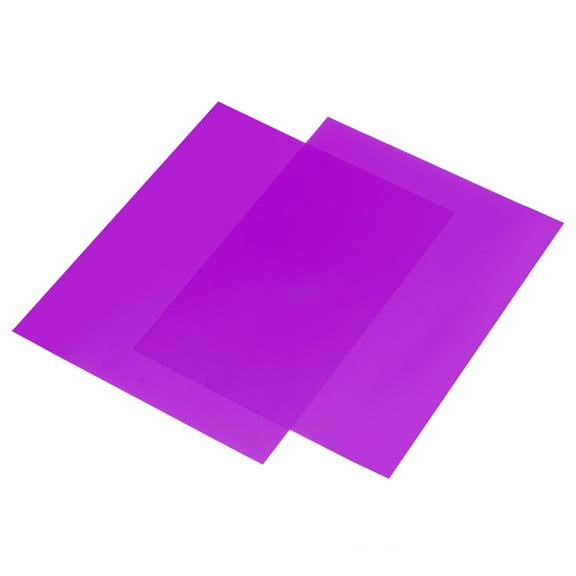 Gel Light Filter Purple Transparent Correction Lighting Gel Filter 16x20 inch Plastic Sheets Pack of 2