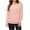 Pink, variant on HAiming Womens Sweatshirt V Neck Casaul Long Sleeve Pullover Tops Solid Color Trendy Clothes with Pocket