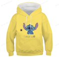 thumbnail image 1 of Sudadera con capucha de manga larga con estampado 3d de aguja azul Kawaii de Disney, suéter Popular de moda de otoño para niños, sudadera con capucha bonita y divertida 110 zhangmengya CONDUJO, 1 of 2