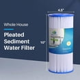 thumbnail image 2 of – 2 Pack Heavy Duty Water Filter Cartridges Compatible with R50-BBSA Models – Remove Bad Taste & Odor – Whole House Replacement Filter Cartridge – 50 Micron – White, 2 of 5