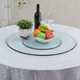 thumbnail image 5 of 40 Inches Large Lazy Susan Turntable Fits, Glass Lazy Susan for Table Top for Family Gatherings, Banquets, Weddings and Restaurants, 5 of 6