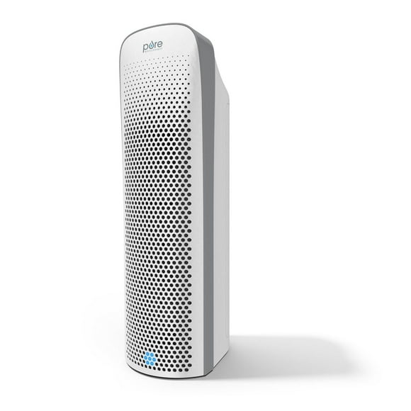 Pure Enrichment PureZone Elite True HEPA Large Room Tower Air Purifier with Air Quality Monitor, 4 Stage Filtration and UV-C Light (White)