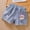 Blue, variant on WAVSUF Denim Shorts for Kids Girls Breathable Cotton Elastic Waist Cartoon Print Summer Outdoor Walking Shorts Blue Size 5