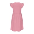 thumbnail image 6 of Edvintorg Dresses for Girls Summer Fashion Flying Sleeve High Low formal Dresses for Wedding Party 5-14 Years Teenage Girls' Clothing, 6 of 7