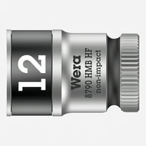 Wera 003746 Zyklop Socket with 3/8" Drive with Holding Function - 12 mm