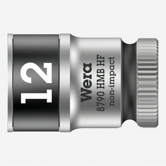 Wera 003746 Zyklop Socket with 3/8" Drive with Holding Function - 12 mm