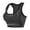 Black 1pcs, variant on AEXTO 2 Pack Women'S High-Impact Seamless Sports Bras - Shockproof Racerback Design with Striped Ventilation, Quick-Dry Workout Bras for Yoga, Running, Gym & Outdoor Activities
