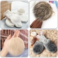 thumbnail image 5 of Dalrosia 8PCS Faux Fur Pom Pom for Hats, 5.5 Inch Large Faux Fur Pom Pom Fluffy Pom Pom Balls with Elastic Loop for Crafts Gloves Scarves Knitting Accessories, 5 of 5