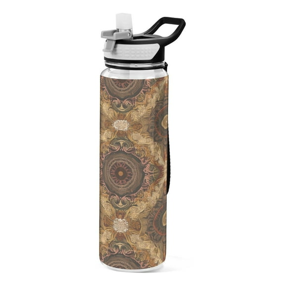BZSMCE Sport Bottle Ornate Tapestry Outdoor sports Water Bottle Size: 10.4x3in