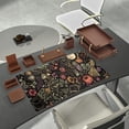 thumbnail image 3 of Desk Mat Botanical Witchery Mouse Pad Gaming Mat Dark Keyboard Mat, Long Mouse Mat XXL Extended Desktop Pad Computer Mats with Stitched Edges, Office Desk Accessory Home Decor 31.5" x 15.7", 3 of 13