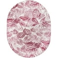 thumbnail image 2 of Rugs.com Blossom Collection Rug – 8' x 10' Oval Fuchsia Medium Rug Perfect For Living Rooms, Large Dining Rooms, Open Floorplans, 2 of 9