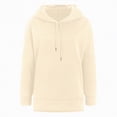 thumbnail image 4 of Godom Womens Hoodies Casual Long Sleeve Drawstring Pullover Sweatshirts Lightweight Hooded Tops, 4 of 7
