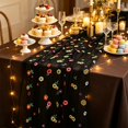 thumbnail image 5 of PoyoKee Sheer Table Runner, 118" x 28" Floral Embroidered Table Cloth, Sheer Organza Tablecloth Party Decorations for Kitchen and Dining, Home Decor, 5 of 6