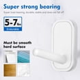 thumbnail image 4 of INNOPLUS 6X White Wall Hook Coat Rack for Hanging Towel Backpack Hat Damage Free Decorating, 4 of 8