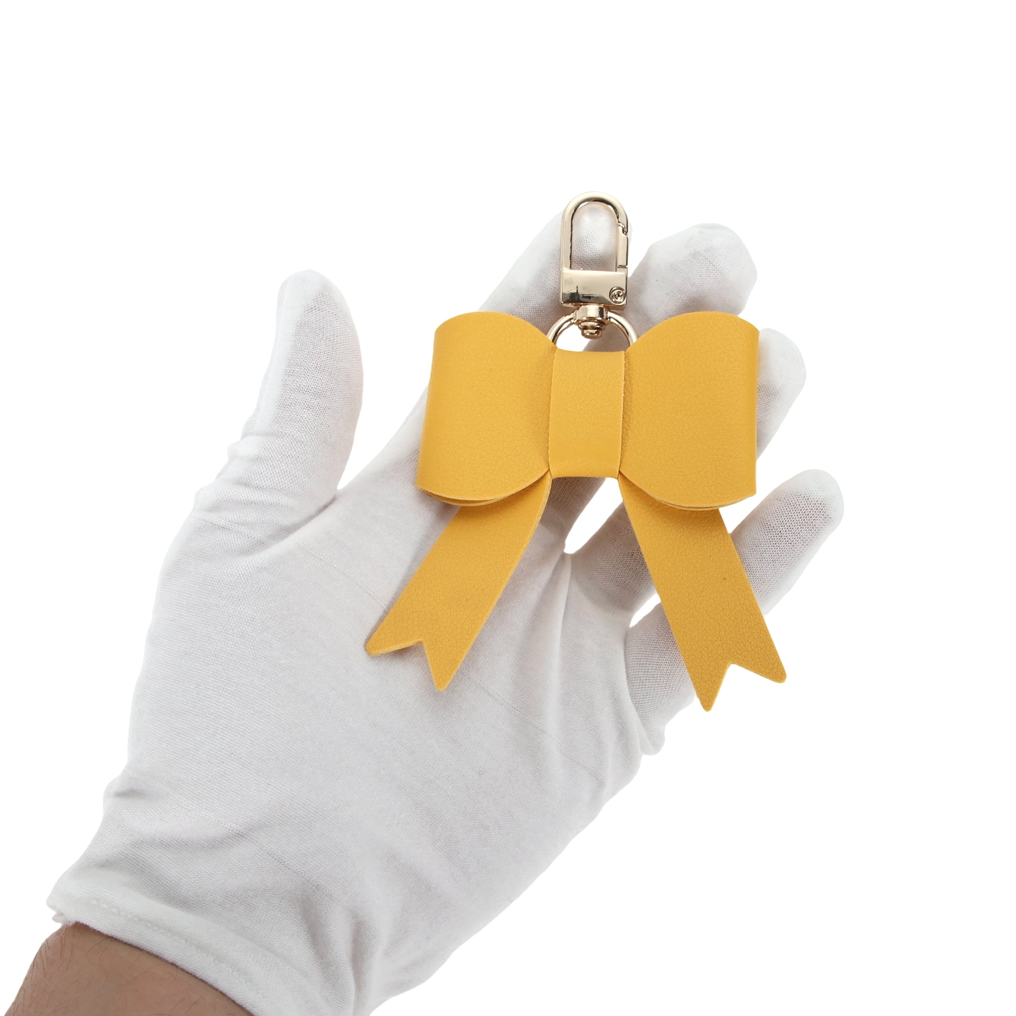 Unique Bargains Colorful Bow Handbag Charms for Gifts And Accessories Bright Yellow