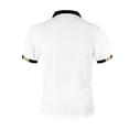 thumbnail image 5 of LTTVQM Mens Outdoor Activity Contrast Cuff Embroidered Waffle Polo Shirt Lightweight Cooling Short Sleeve Collared Top Summer Breathable Soft Golf Casual Wear White 2XL, 5 of 6