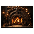 thumbnail image 2 of 2024 TOP! 210Cmx150Cm Christmas Background Cloth Fireplace Flame Decoration Photo Studio Photography Backdrops, 2 of 4