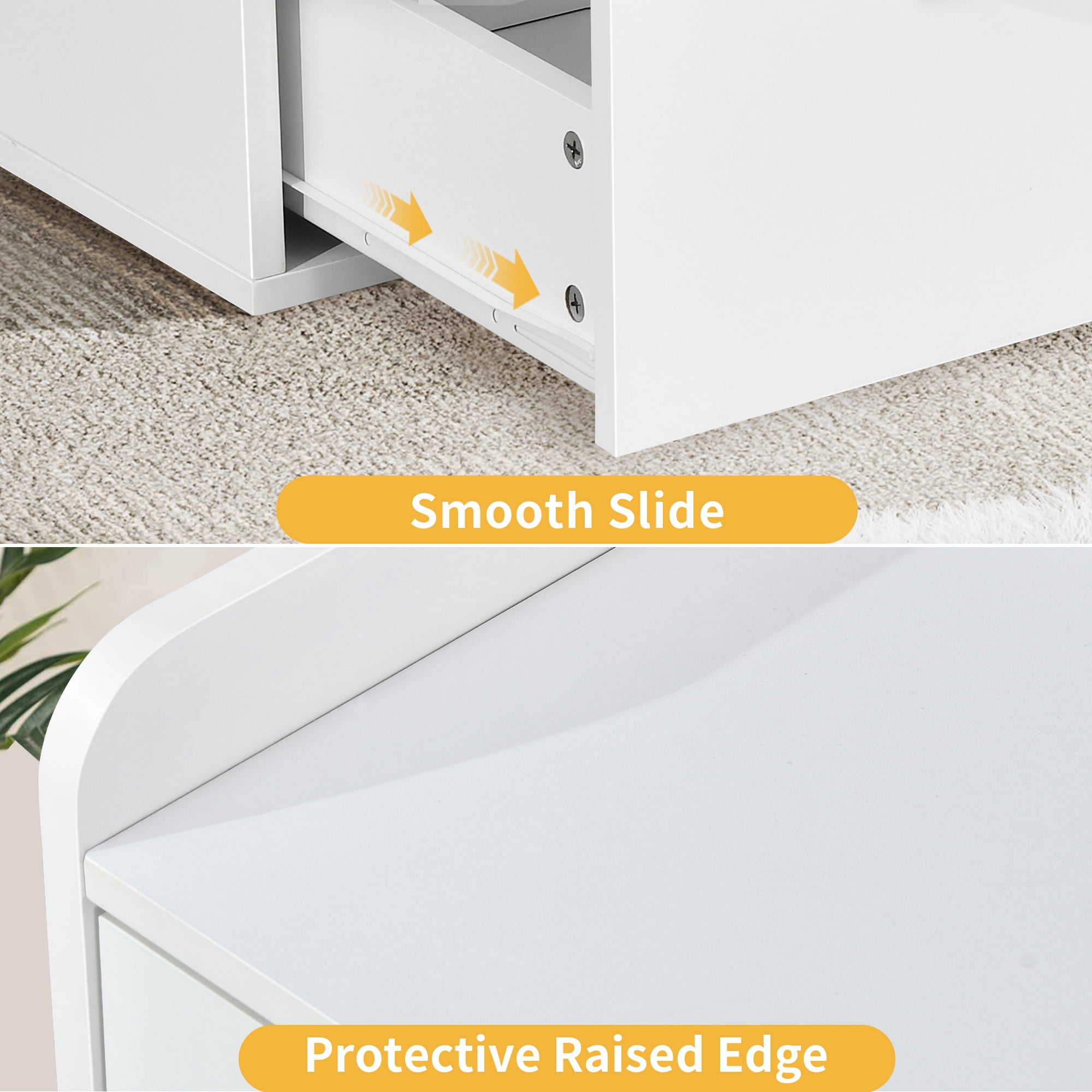 DWVO Large Lateral Filing Cabinet for Home Office, Printer Stand, Fits A4 Letter Legal Files