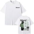 thumbnail image 4 of Rapper Frank Double Sided Print T Shirt Rap Men's Blond Hip Hop Tshirt Ocean Oversized T-shirt Men Women Casual Pure Cotton Tees, 4 of 12