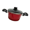 thumbnail image 3 of Luzkey Enamel Soup Pot Enameled Cookware Multipurpose Stewpot Cooking Pot for Camping Household Housewarming Gift Kitchen Restaurant 19cm, 3 of 8