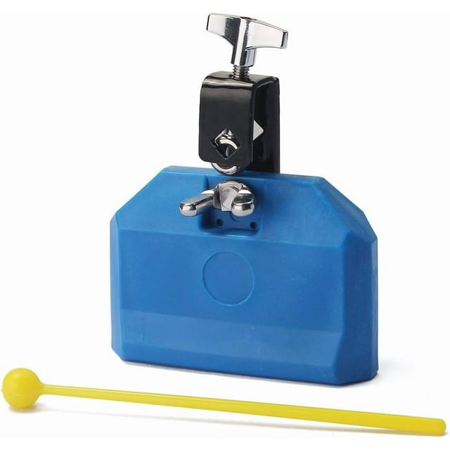 Kit de batería latina de bloque de instrumentos de percusión de plástico ecológico azul