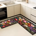 thumbnail image 5 of Kitchen Rugs Sets of 3 Non Slip Washable Kitchen Mats for Floor, Waterproof Kitchen Runner Rug, Floor Mat Carpet for Entryway, Laundry, Sink, Hallway, Bathroom, 5 of 12