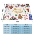 thumbnail image 4 of XMXT Flannel Throw Blanket for Couch, Watercolor Christmas Wishes Bed Sofa Decor Blankets for Home Bedroom, 40 x 30 inches, 4 of 9