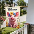 thumbnail image 4 of Spring Summer Pig Garden Flag 12x18 Inch Double SidedWelcome Floral Piglet Yard FlagCute Pig With Flower Outdoor Decoration, 4 of 8