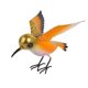 thumbnail image 1 of Garden Bird Decoration 3D Metal Bird Shaped Hanging Sculpture Animal Figurine, 1 of 5