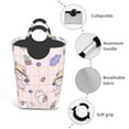 thumbnail image 2 of DouZhe 50L Rectangular Laundry Basket, Cartoon Rabbit Girl Prints Waterproof Foldable Laundry Hamper with Aluminum Handles, 2 of 6