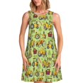 thumbnail image 1 of Disketp Cute Tractor para Vestido sin Mangas para Mujeres, Vestidos de Verano para Mujeres, Casual y Holgado para la Playa, 1 of 7