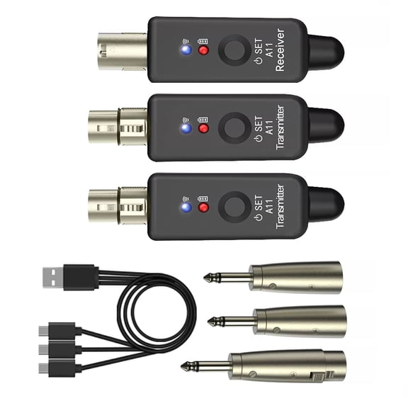 APPLAYERR A11 Wireless Mic System for Videography, Portable Design Supports Various Professional Microphones