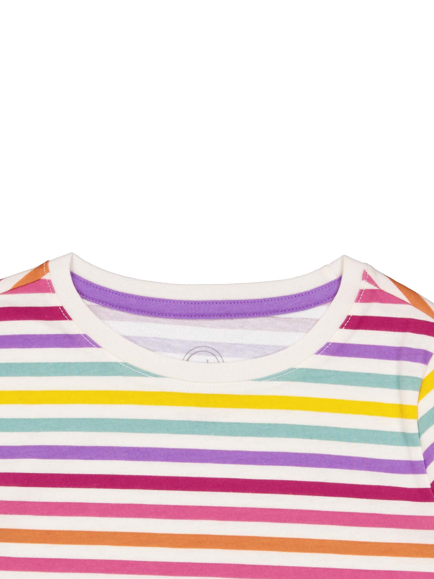 Wonder Nation Girls Long Sleeve Kid Tough T-Shirt, Sizes 4-18 & Plus