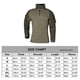 thumbnail image 4 of Camiseta Manga Larga Camisa Uniforme para Hombres (xxxl) Verde, 4 of 6