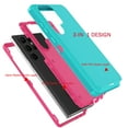 thumbnail image 3 of Tekcoo Case for Samsung Galaxy S23 Ultra 6.8", Case Cover for Galaxy S23 Ultra,Shockproof Heavy Duty Hard Plastic & Rubber Rugged Bumper 3-in-1 Case Cover - Mint, 3 of 6