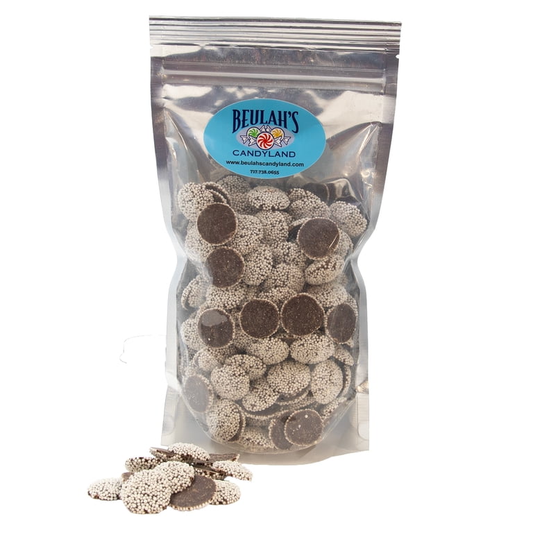 Dark Chocolate Nonpareils Candy - 1lb Bulk Bag, Classic Gourmet Candy, FREE SHIPPING