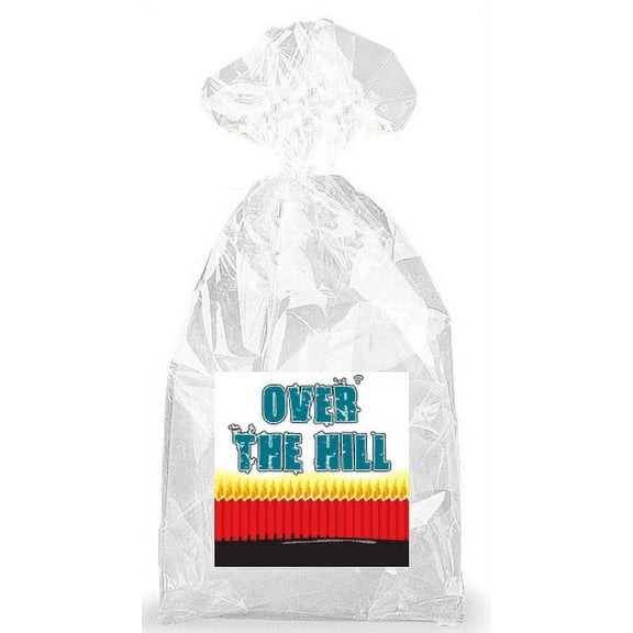 Over the Hill Many Birthdays Party Favor Bags with Ties - 12pack