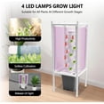 thumbnail image 4 of 30-Plant Hydroponics Tower Vertical Growing System Kit, Indoor Garden Planter Herb Garden with LED Grow Light and Water Pump, Vertical Planter Germination Kit for Herbs, Fruits and Vegetables(Gray）, 4 of 8