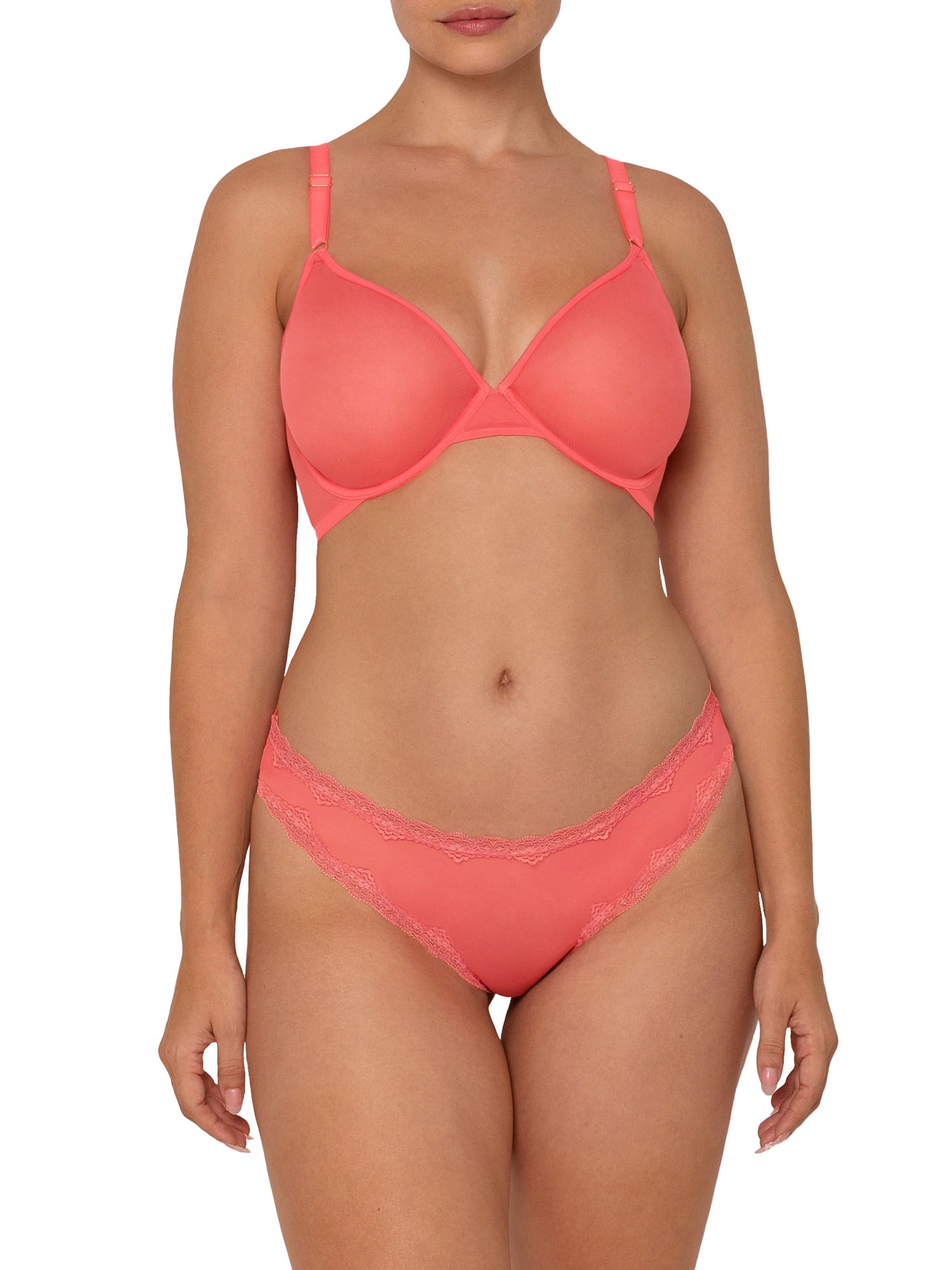 Smart & Sexy Women's Lace Trim Cheeky Panties, 2-pack, Style-SA1377