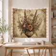 thumbnail image 5 of Still Life Floral With Arrangement Ornate Weathered Textured, Mystical Fantasy for Space Lovers, Galaxy Room Decor, Valentine's Day Gift, Tapestry Wall Hanging for Bedroom and Dorm, 5 of 7