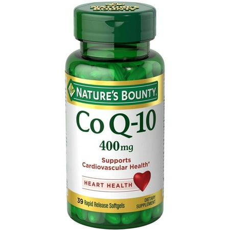 Nature's Bounty Maximum Strength Cardio Q-10 Co Q-10 Dietary Supplement Softgels, 400mg, 30 count