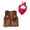 j-Coffee4, variant on LIIPEE Children Cowboy Tops Casual Fashion Solid Color Sleeveless Lapel Open Front Vest With Tassel Fringe Hem Kids Boys Girls Party Dress Up Comfortable Breathable Soft Cute Tops
