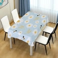 thumbnail image 6 of Coolnut Outdoor & Indoor Rectangle Tablecloth,Beautiful Little Daisies Dinner Table Cover for Patio, Picnic, Holiday Party 54x72In, 6 of 7