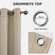 thumbnail image 5 of Cortinas Joydeco 132x137 cm Aislantes Térmicas 2 Paneles Beige, 5 of 9