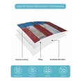 thumbnail image 4 of Quilt King Size Bedding Set, Vintage American Flag Reversible Summer Quilt 3 Pieces, Farmhouse Wooden Stripes Lightweight Bedspreads Coverlets with 2 Pillow Shams for All Seasons, 4 of 5