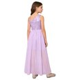 thumbnail image 3 of Hansber Sequin Romper Dress One Shoulder Sleeveless Flower Girls Wedding Party Pageant Gowns Lavender 14, 3 of 7