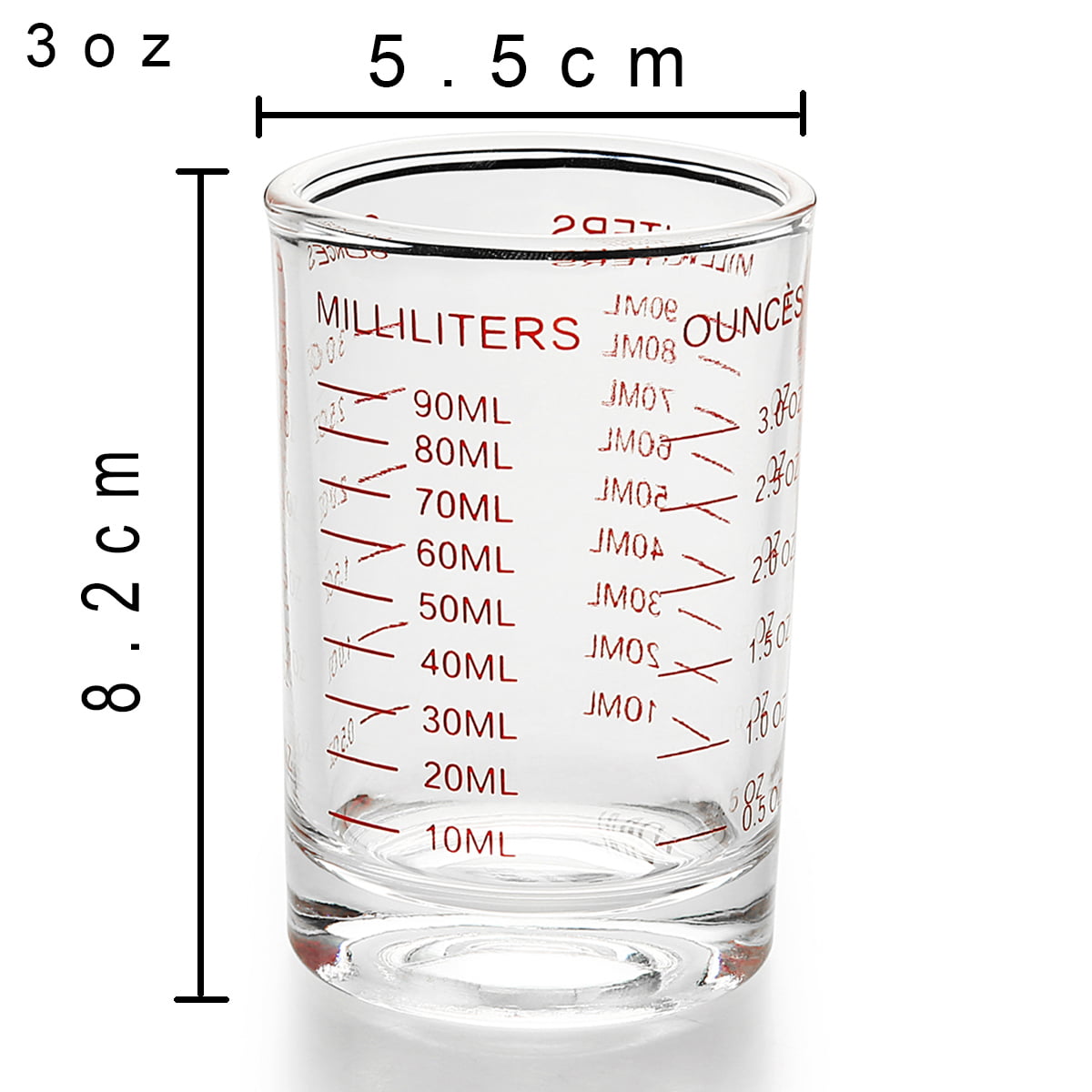 Bcnmviku Espresso Shot Glasses Measuring Cup: Ideal for Baristas and  Ristretto Lovers